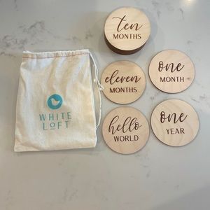 Baby monthly milestone markers